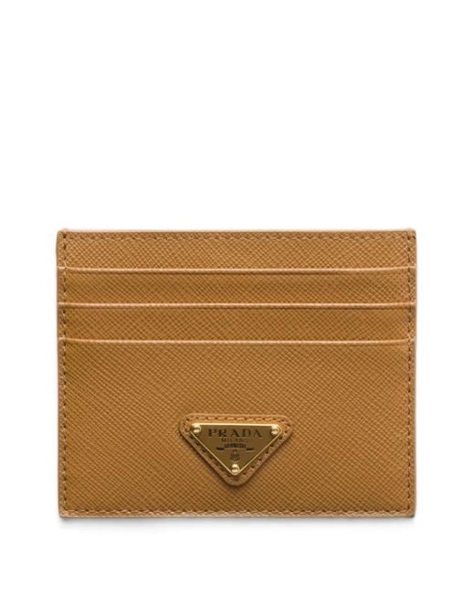 Prada Brown Porte-Cartes Saffiano