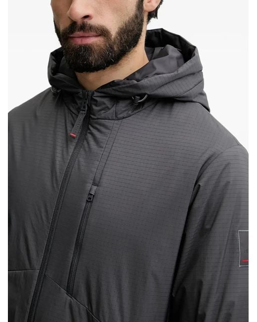 Bogner Fire + Ice Gray Jared Logo-Patch Jacket for men