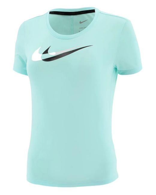 Nike Dri-fit Swoosh Run Tシャツ Blue