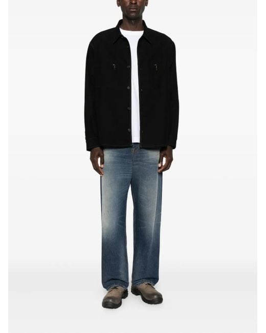 Chimala Black Point-Collar Shirt for men