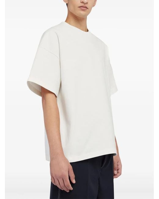 Jil Sander White Crew-Neck T-Shirt for men