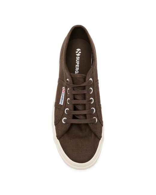 Superga Brown 2750 Linen Sneakers