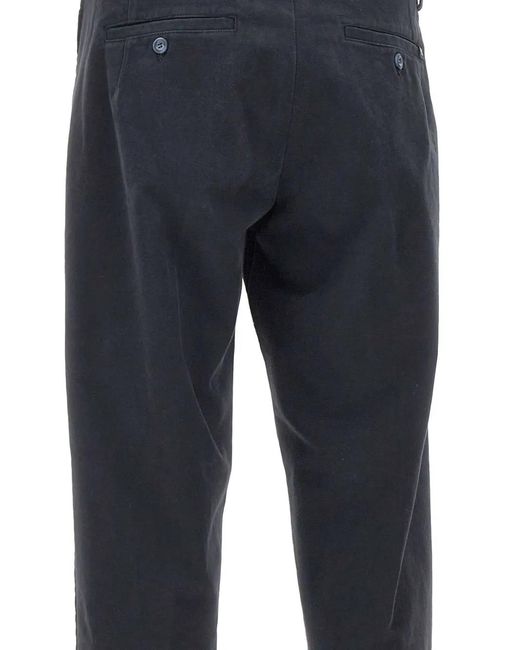 Re-hash Blue Ariberto Buttoned-Pocket Chino Trousers for men