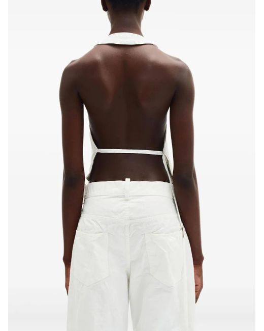Ann Demeulemeester White Monique Waistcoat