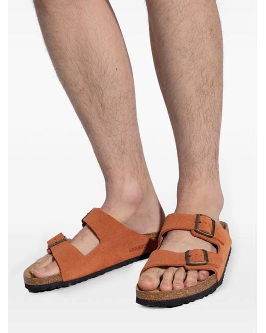 Birkenstock Brown Arizona Buckle-Strap Sandals for men