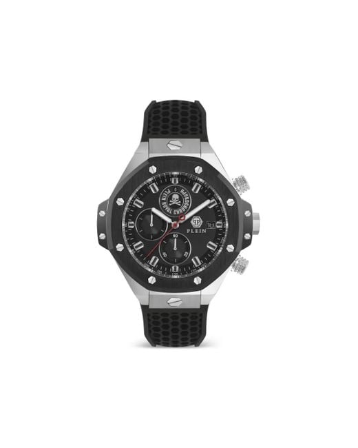 Philipp Plein Black Chrono Royal 46Mm for men