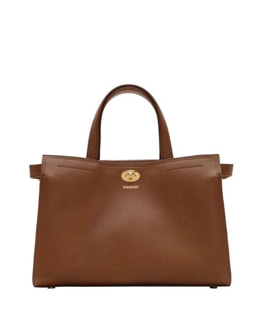 Burberry Brown Small Cotswolds Check Tote