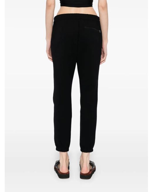 James Perse Black Scuba-Jersey Track Pants
