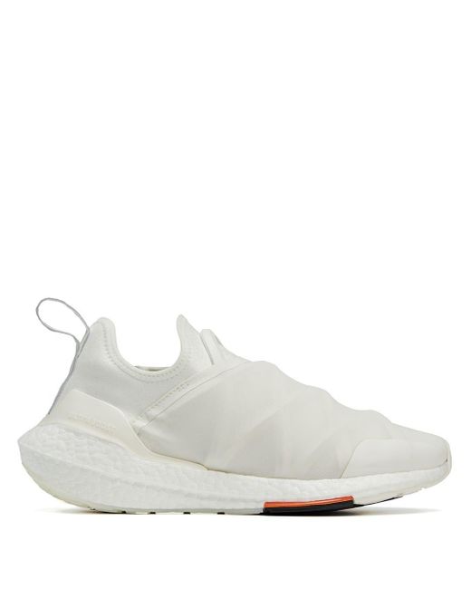 Y-3 Leather Ultraboost 22 Slip-on Sneakers in White for Men | Lyst