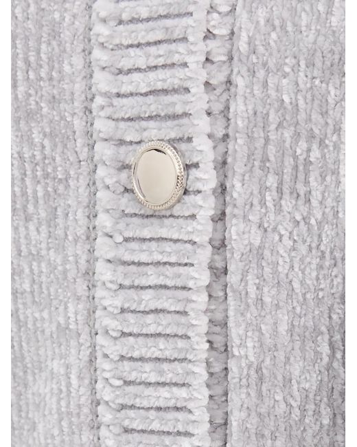 MARC AUREL Gray Pocket Button Cardigan