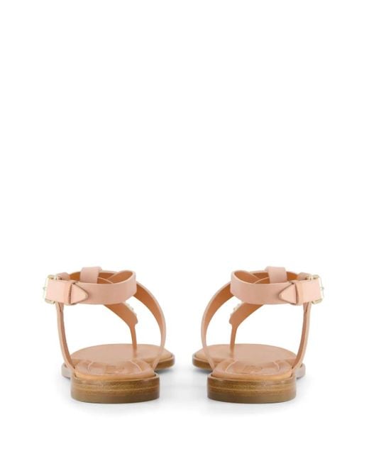 Giambattista Valli Brown Sandalen Mit Kristallen