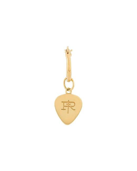 True Rocks Metallic Mini Plectrum Hoop Earring for men