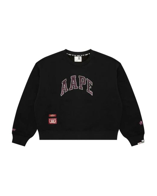 Aape By A Bathing Ape Black Universe Sweatshirt