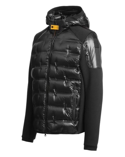 Parajumpers Black Quilted Hooded Jacket for men