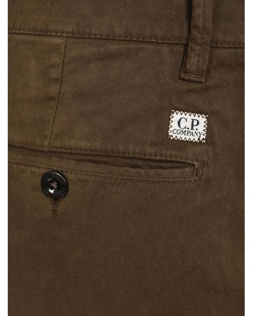 C P Company Gray Lens-Detail Cargo Pants for men