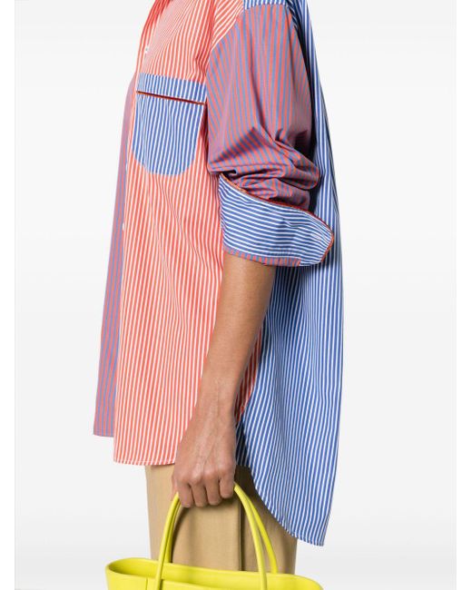 Etro Pink Stripe-pattern Cotton Shirt