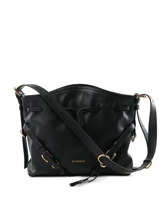 Givenchy Black Small Voyou Leather Bucket Bag
