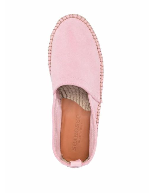 Scarosso Pink Lola Suede Espadrilles