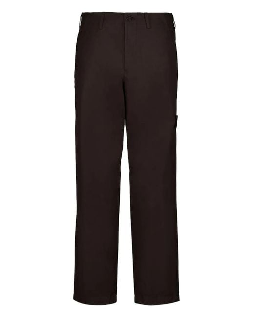 Stone Island Logo-badge trousers in Black für Herren