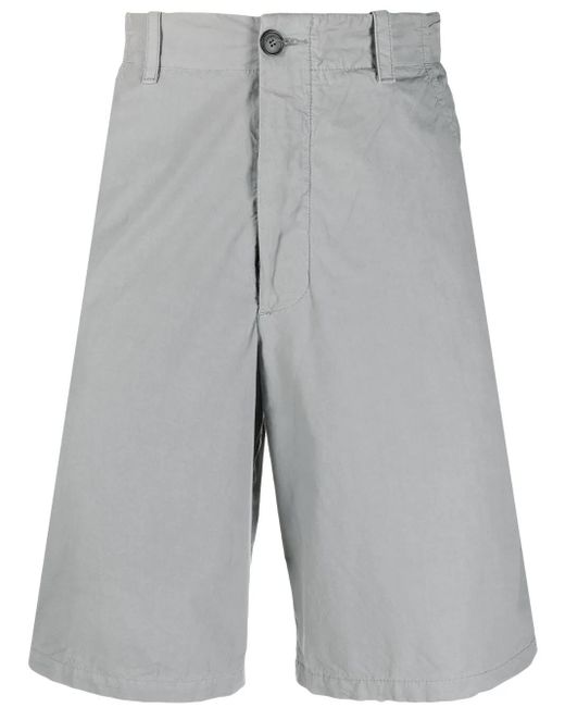 KENZO Knielange Chino-Shorts in Gray für Herren
