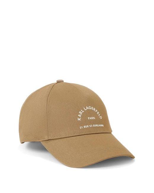 Karl Lagerfeld Natural Rue St-Guillaume Baseball Cap