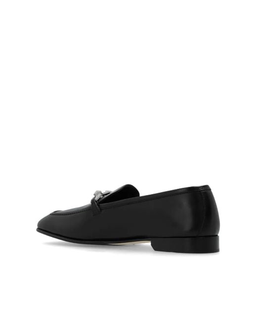 Jimmy Choo Black Tilda Leather Loafers