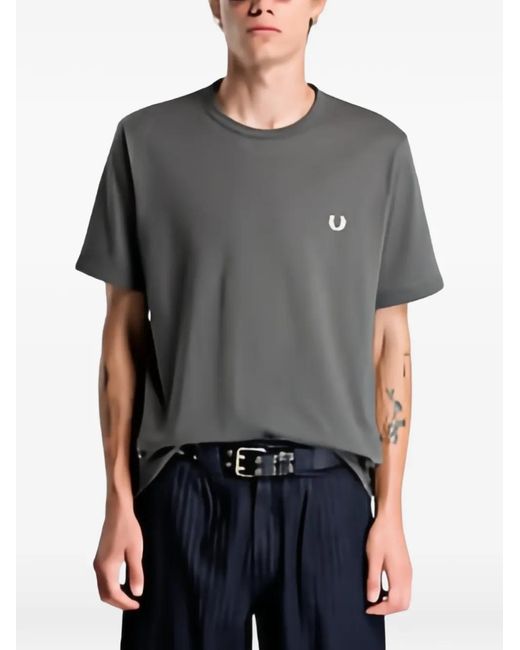 Fred Perry Gray Ringer T-Shirt for men