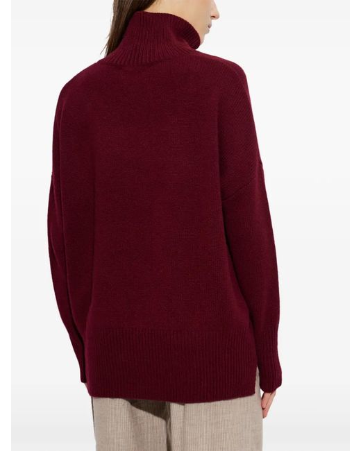 Lisa Yang Red Turtleneck Sweater