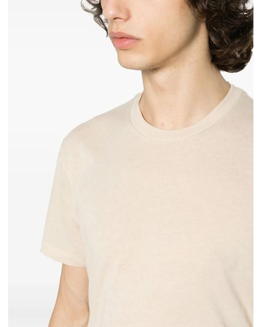 Tom Ford Natural Mélange-Effect Cotton-Blend T-Shirt for men