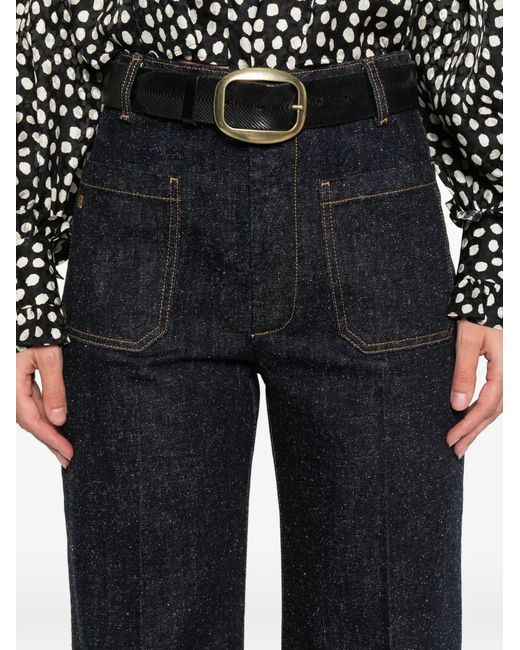 Victoria Beckham Blue Alina Pocket Jeans