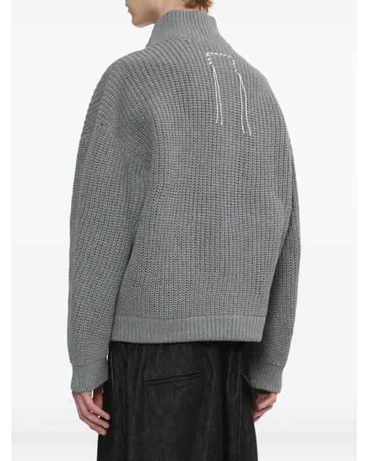 Veste Bomber Zippée À Col Montant Doublet pour homme en coloris Gray