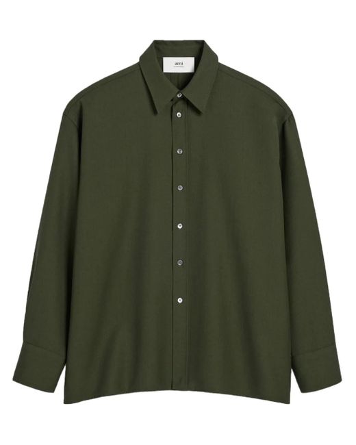 AMI バックスリット シャツ Green