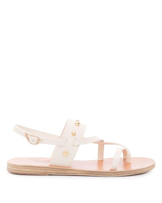 Ancient Greek Sandals Pink Alethea Bee Leather Sandals