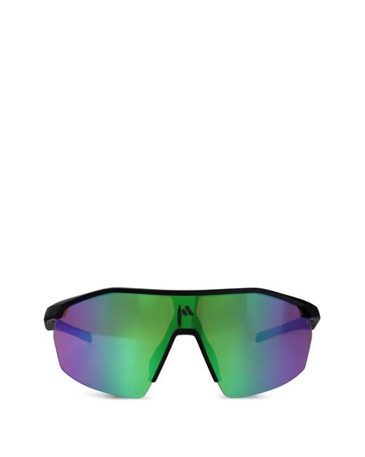 Adidas Green Anemos Light Shield-Frame Sunglasses for men