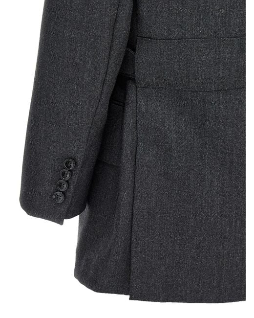 Max Mara Black Doppelreihiges Sakko mit steigendem Revers