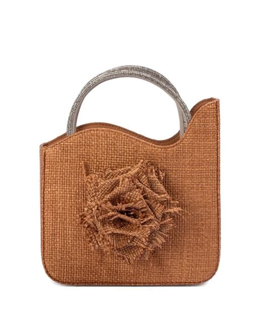 Le Silla Brown Rose Mini Bag