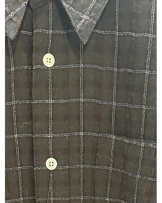 sunflower Black Stable Check-Pattern Shirt for men