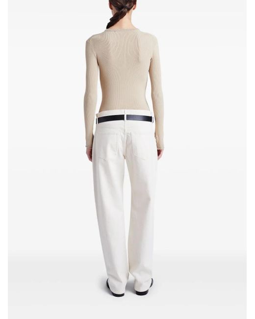 Proenza Schouler Natural Isla Knitted Top