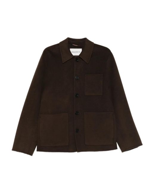 Chaqueta con botones Amaranto de hombre de color Black