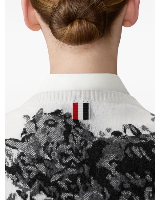 Thom Browne Gray Hector Toile Top
