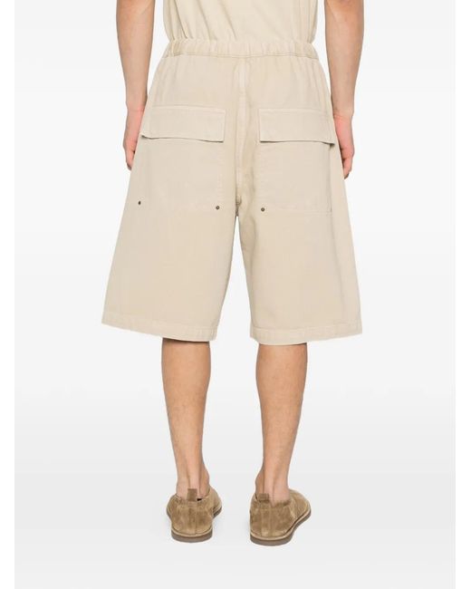 Entire studios Spar Elastische Shorts in het Natural