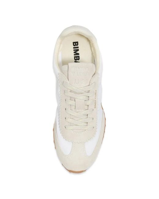 Bimba Y Lola White Lace-Up Fastening Sneakers