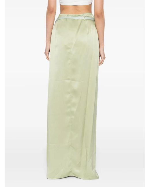 Tom Ford ベルテッド ラップマキシスカート Green