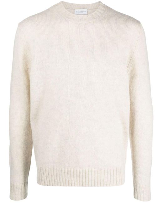 Pull fin en laine Ballantyne pour homme en coloris White