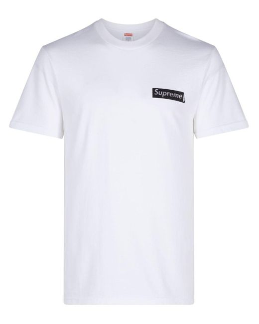 Supreme White Static Cotton T-shirt
