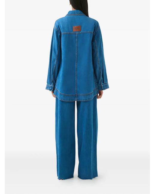 Aje. Blue Raw-Hem Jeans