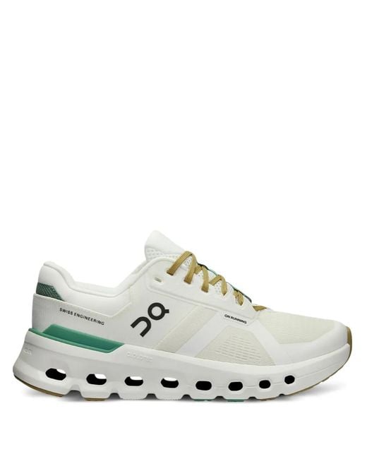 On Shoes White Baskets Cloudrunner 2 'Undyed-