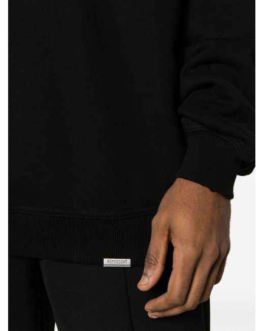 Represent Black Owners Club Logo-print Cotton Sweater for men