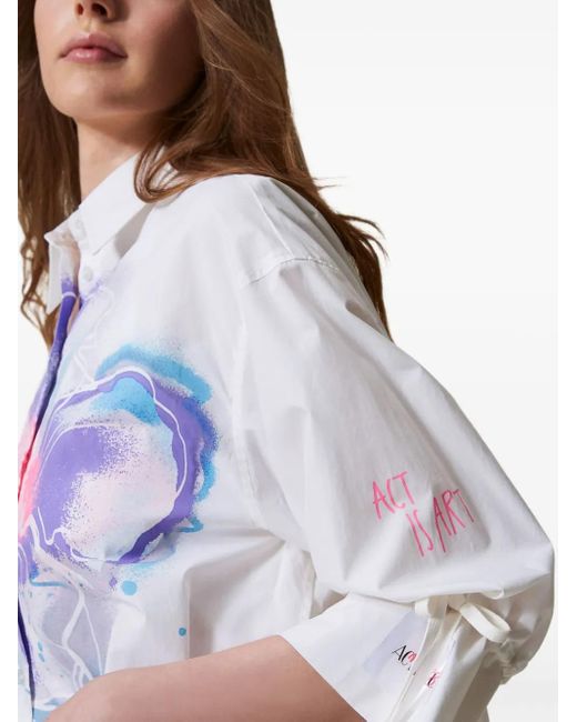 Twinset フローラル シャツ White