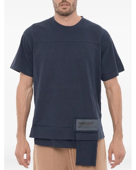 Ambush Blue Waist-pocket T-shirt for men